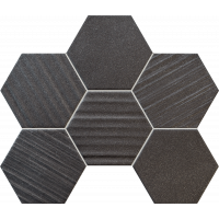 HORIZON HEX BLACK mozaikový obklad 28,9x22,1