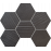 HORIZON HEX BLACK mozaikový obklad 28,9x22,1