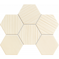 HORIZON HEX IVORY mozaikový obklad 28,9x22,1