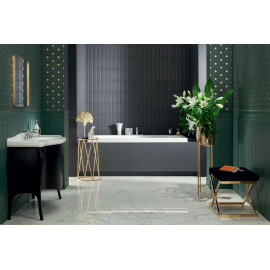 Sklenený dekor SOPHISTICATED BLACK 89,8x32,8cm