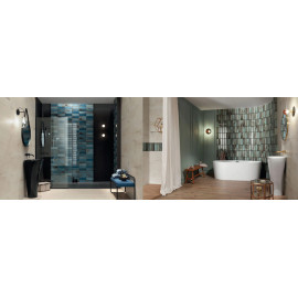 CURIO GREEN MIX A STR obklad 23,7x7,8cm