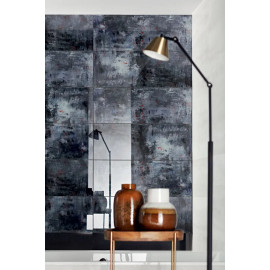 GRUNGE BLUE B sklenený dekoračný obklad 89,8x32,8