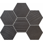 HORIZON HEX BLACK mozaikový obklad 28,9x22,1