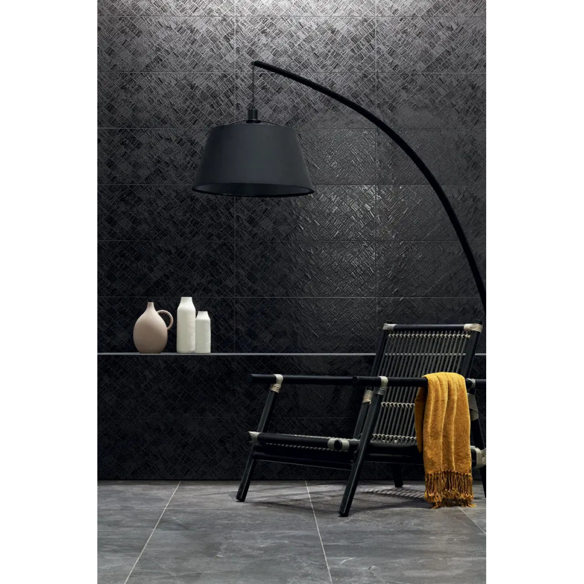 MODERN BASALT BLACK dekorační obklad 74,8x29,8cm | od 39 EUR/ks ...